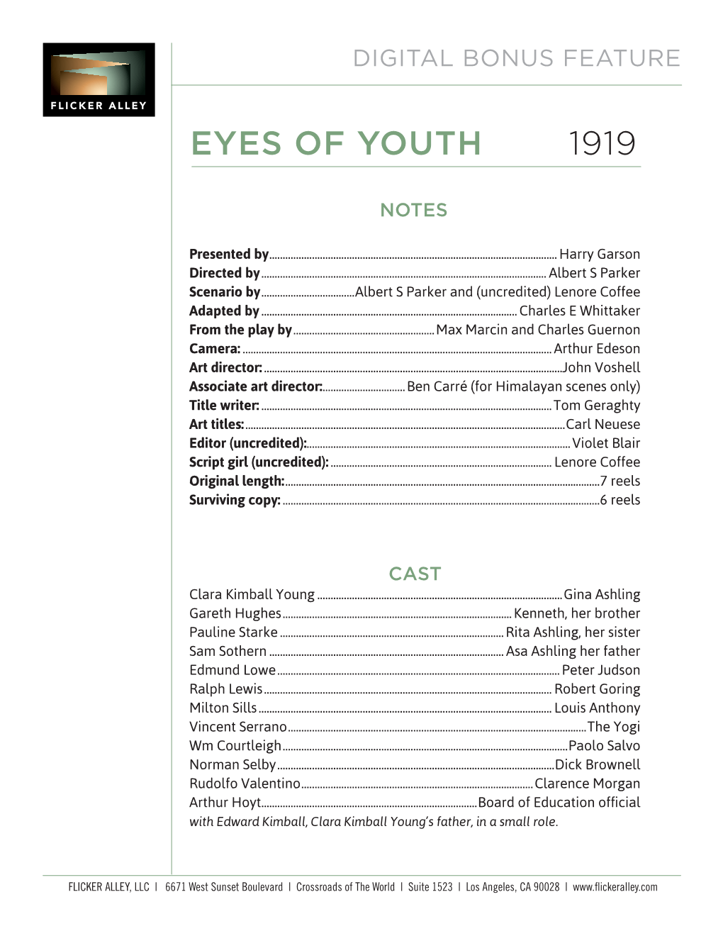 Eyes of Youth 1919