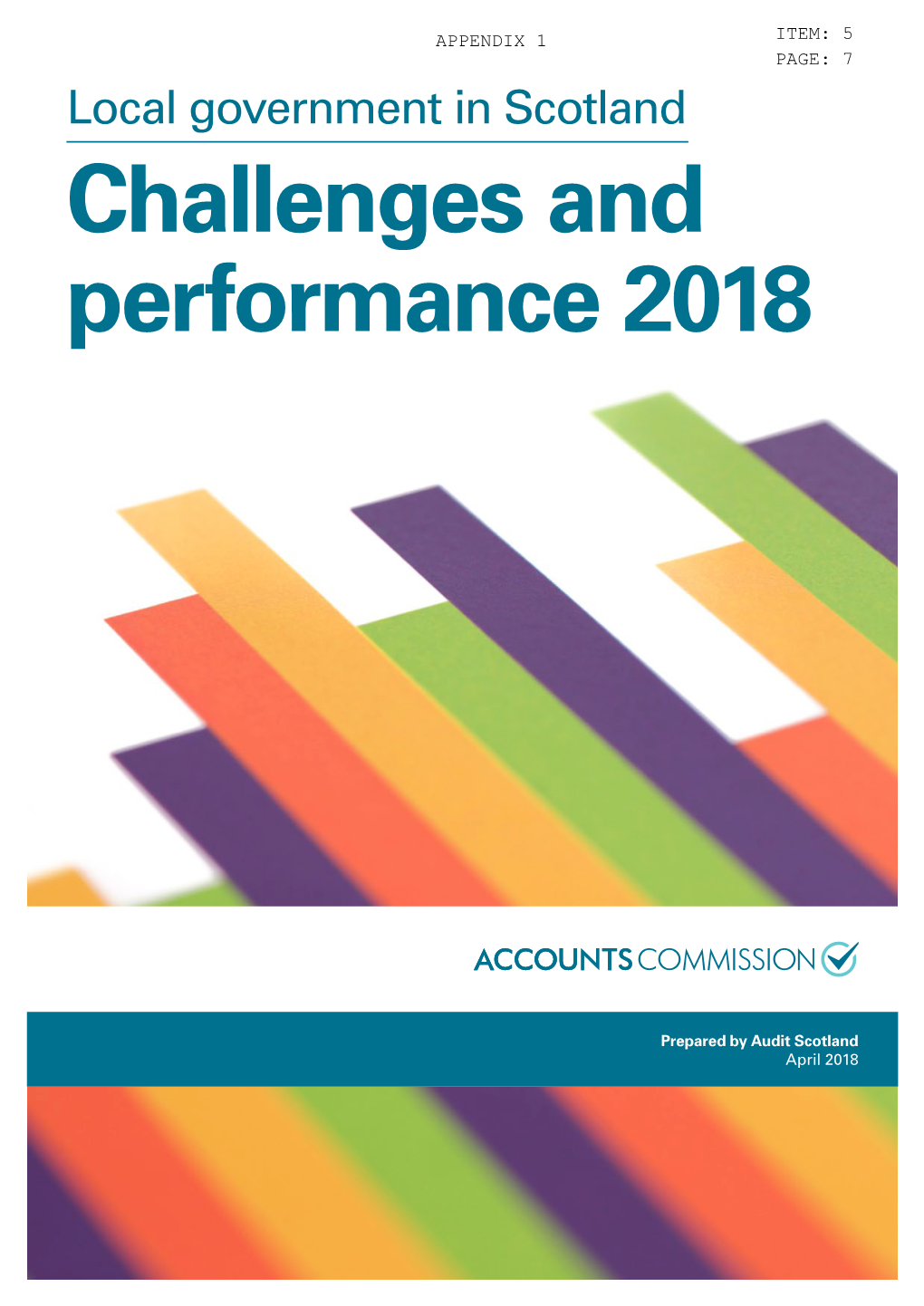 Local Government in Scotland. Challenges and Performance 2018