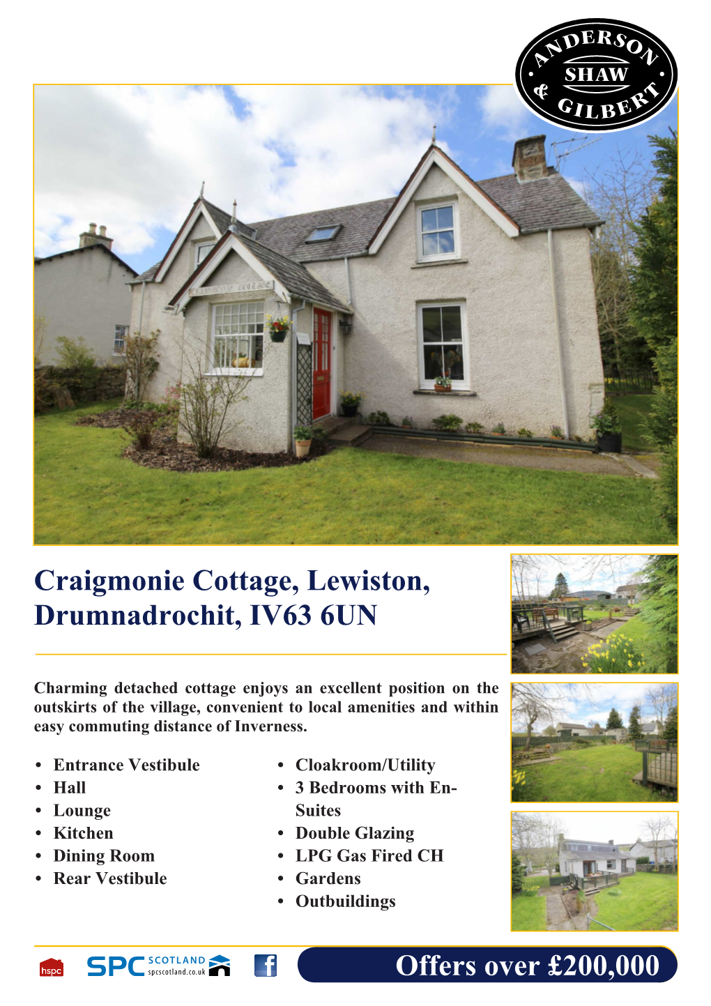 Offers Over £200,000 Craigmonie Cottage, Lewiston, Drumnadrochit