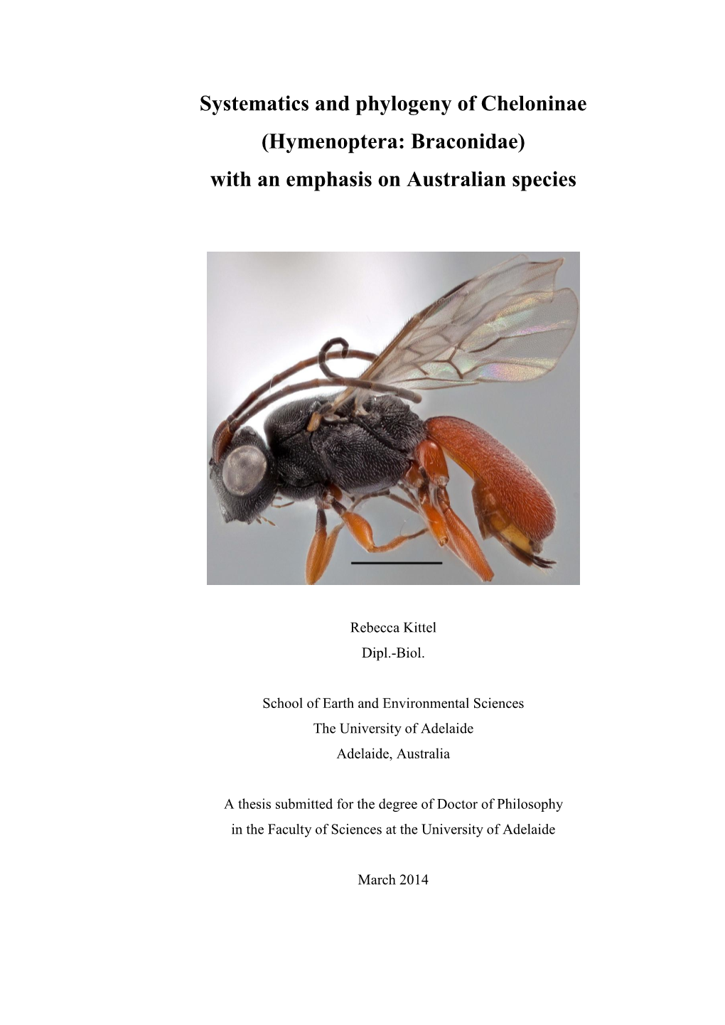 Hymenoptera: Braconidae) with an Emphasis on Australian Species