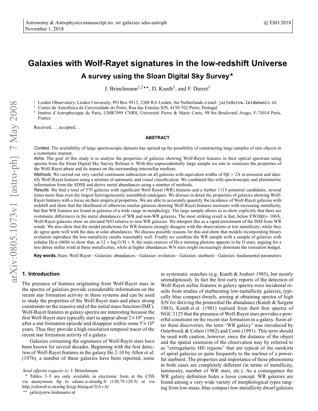 Galaxies with Wolf-Rayet Signatures in the Low-Redshift Universe