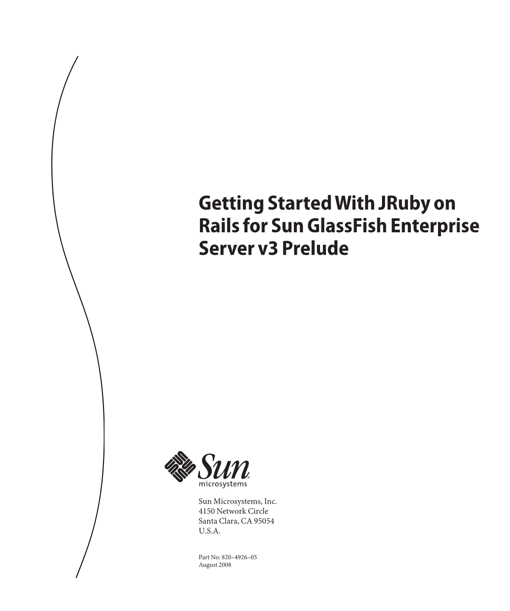 Getting Started with Jruby on Rails for Sun Glassfish Enterprise