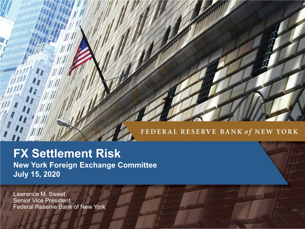 Understanding FX Settlement Risk