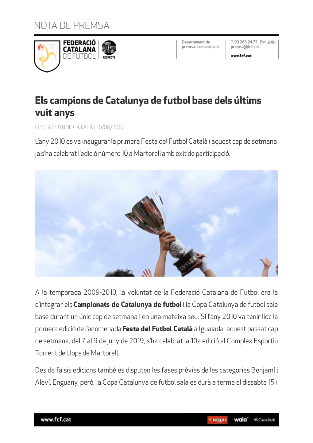 Els Campions De Catalunya De Futbol Base Dels Últims Vuit Anys