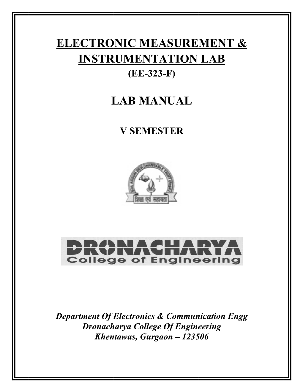 EMI LAB MANUAL Vthsem E