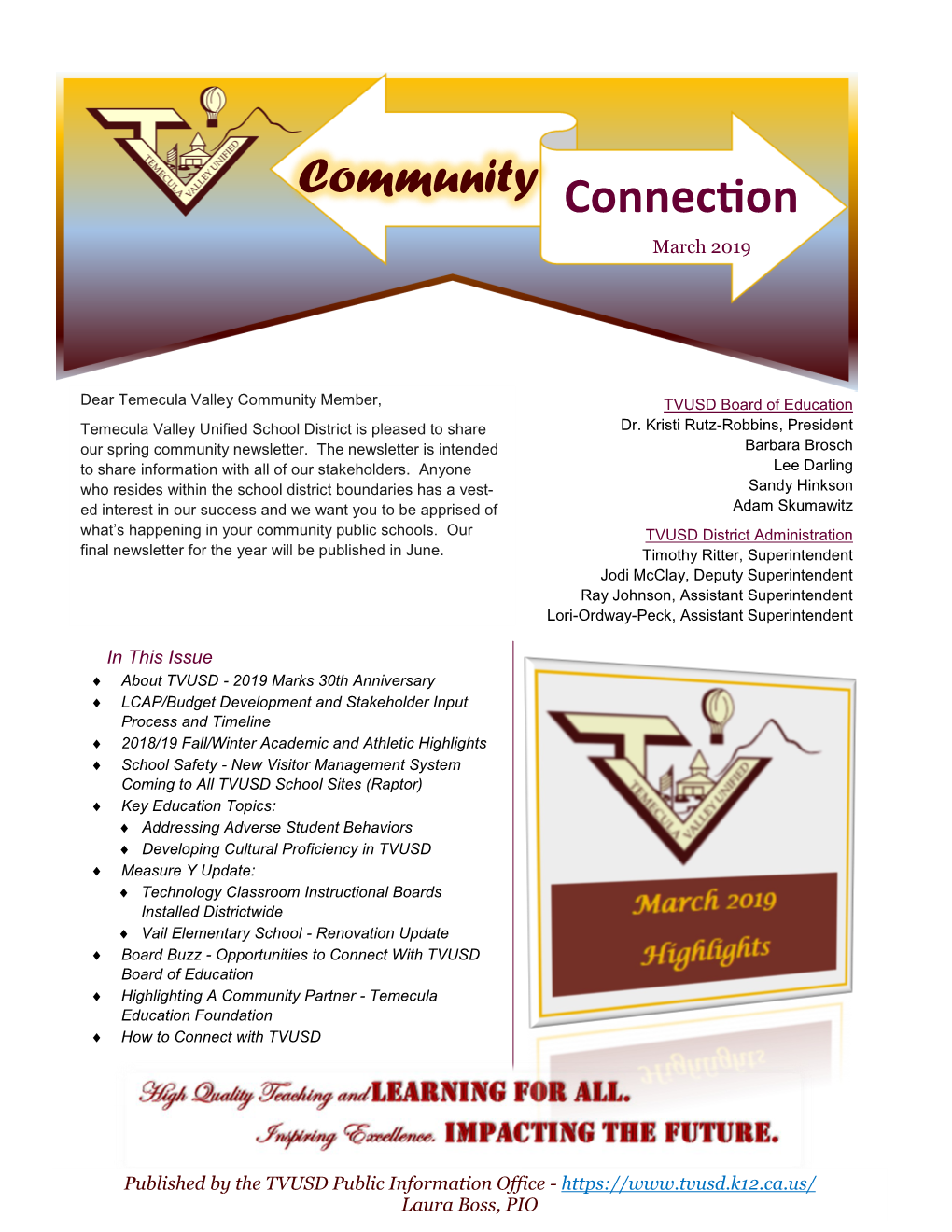 Community Connection March 2019