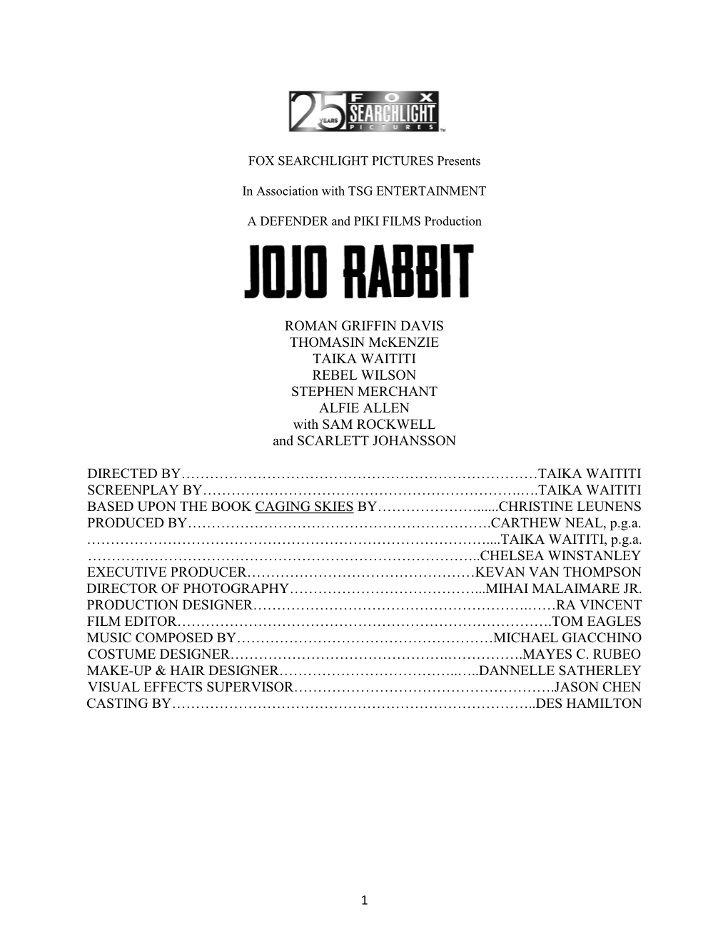 <I>Jojo Rabbit</I>