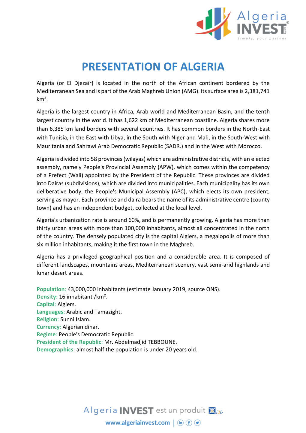 Presentation of Algeria.Pdf