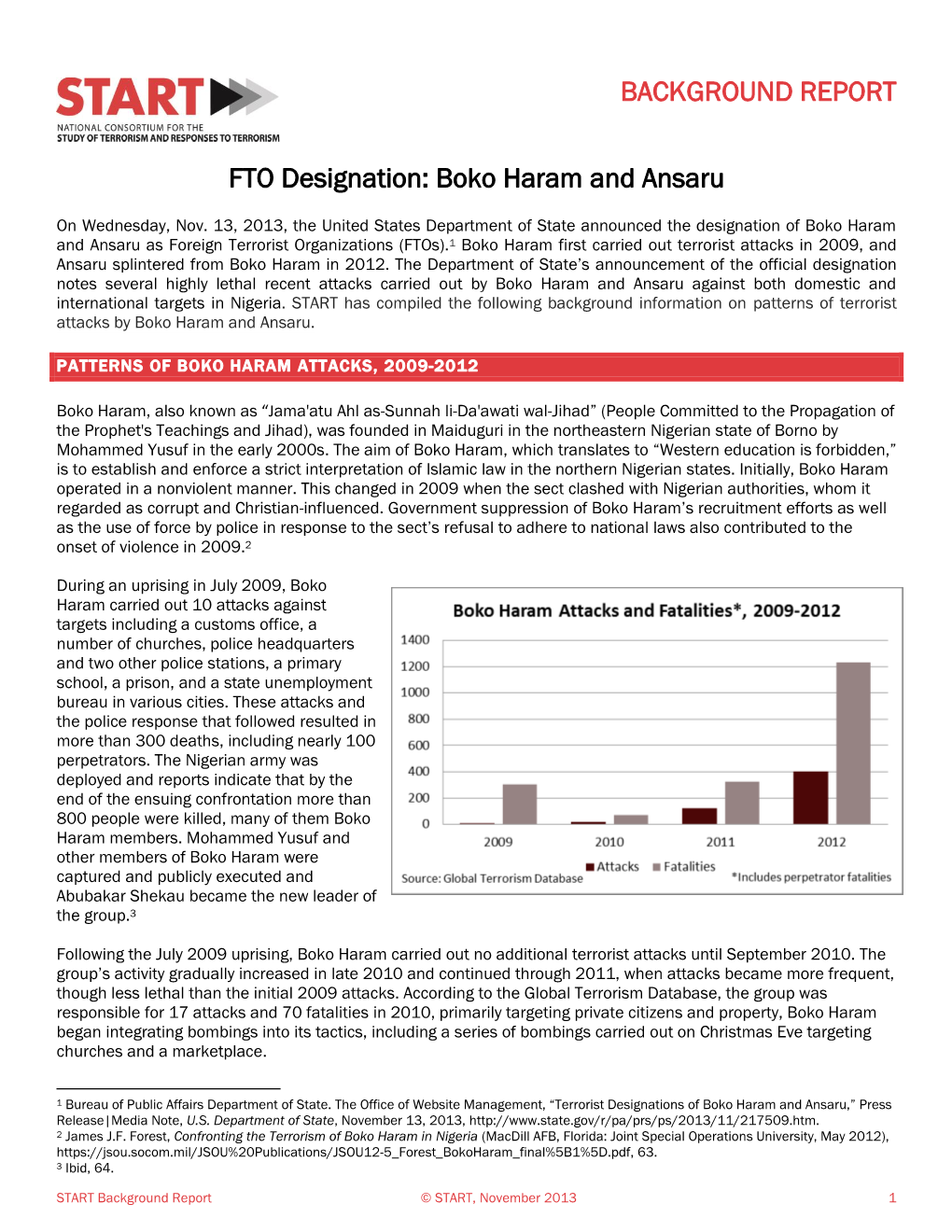 Boko Haram and Ansaru