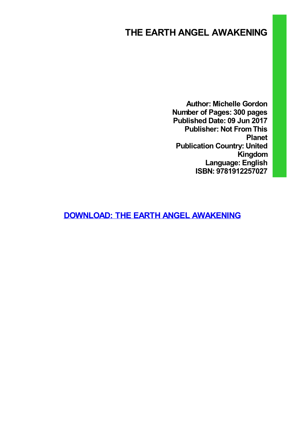 The Earth Angel Awakening Pdf Free Download