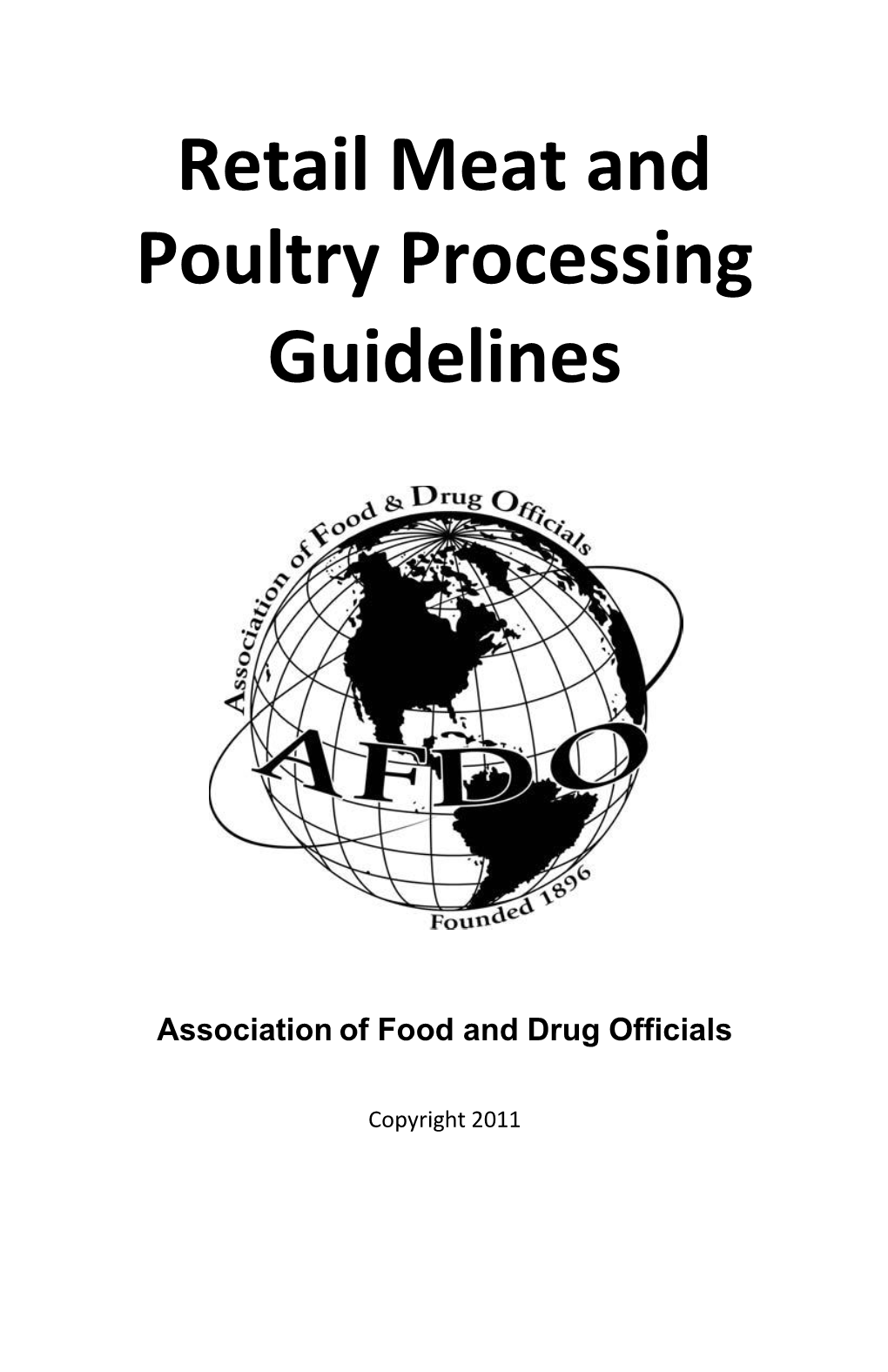 Retail Meat and Poultry Processing Guidelines