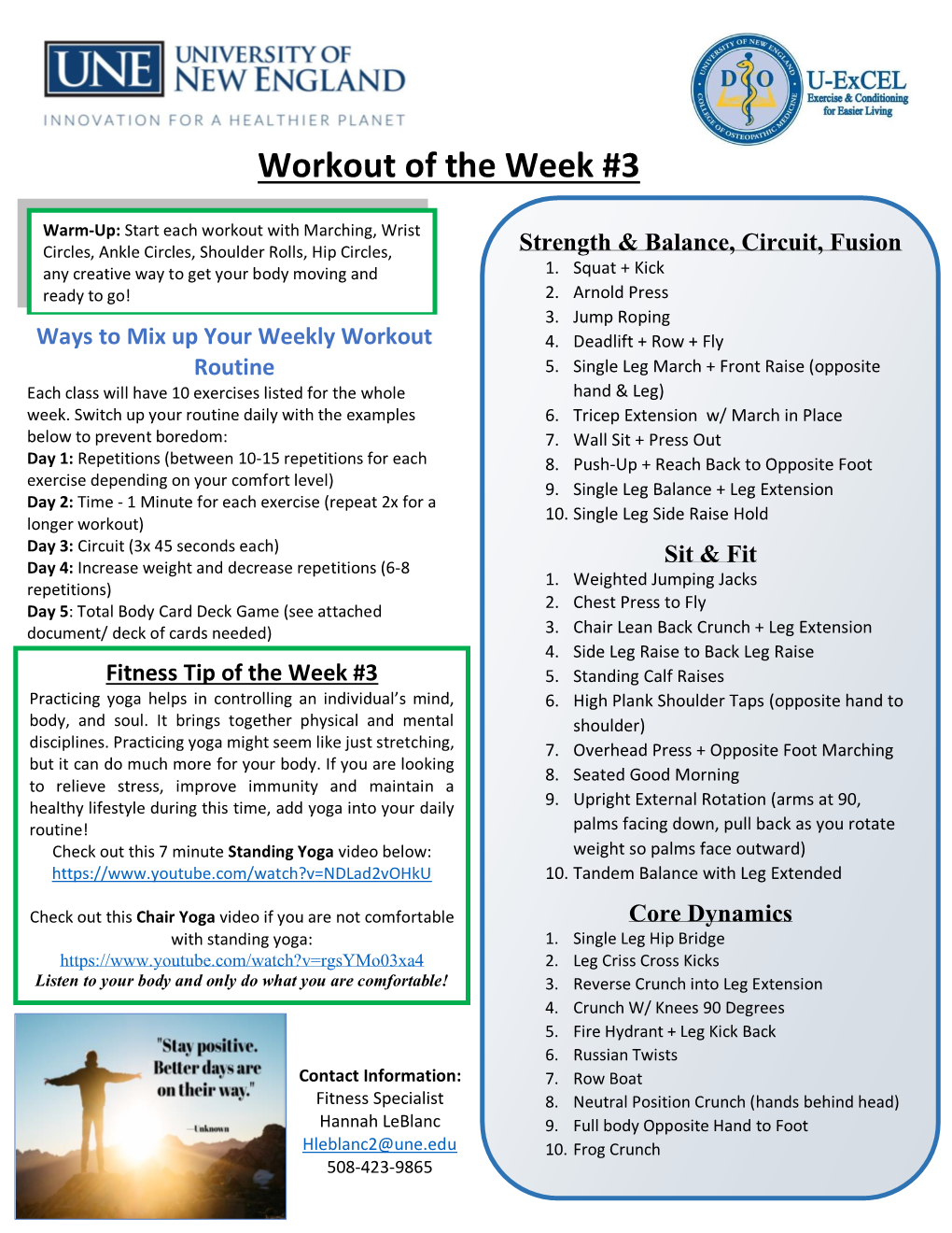 Week 3 Workout (PDF)