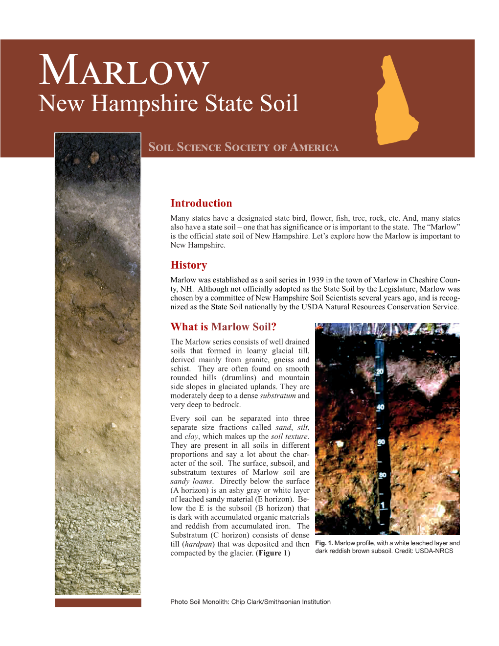 Marlow New Hampshire State Soil