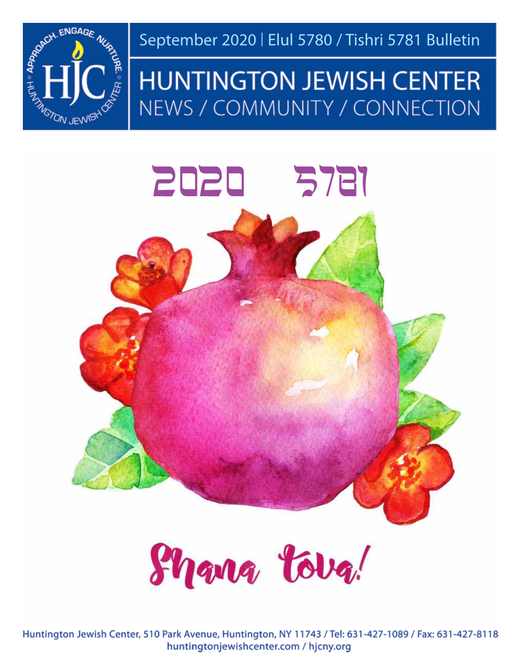 Please Enjoy This Special Addition of the HJC Bulletin from Rabbi Ari Saks Feeling Normal Again to State the Obvious, Nothing Has Been of Smachot in Our Communities