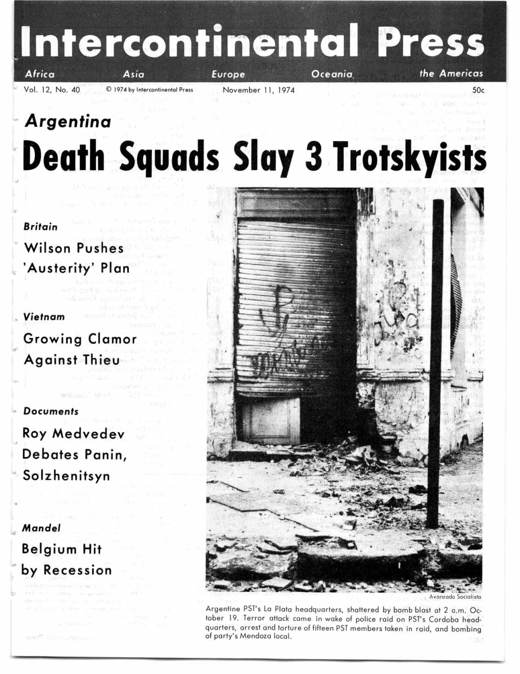 Death Squads Slay 3 Trotskyists