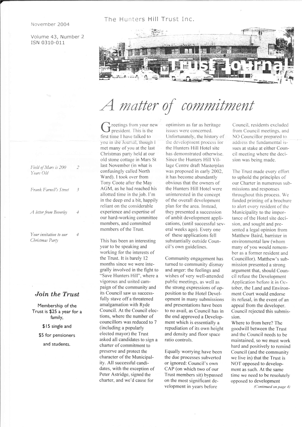 Vol 43, No 2, November 2004