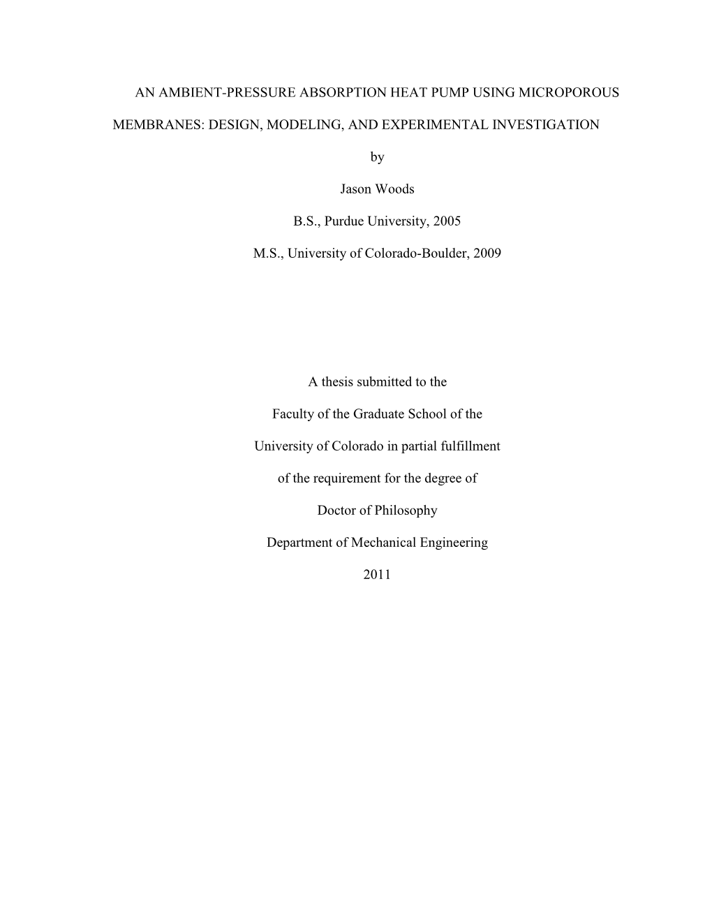 An Ambient-Pressure Absorption Heat Pump Using Microporous