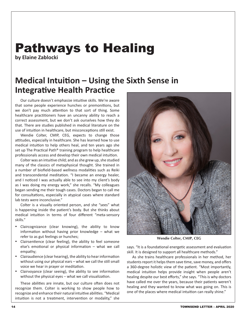 Pathways to Healing by Elaine Zablocki