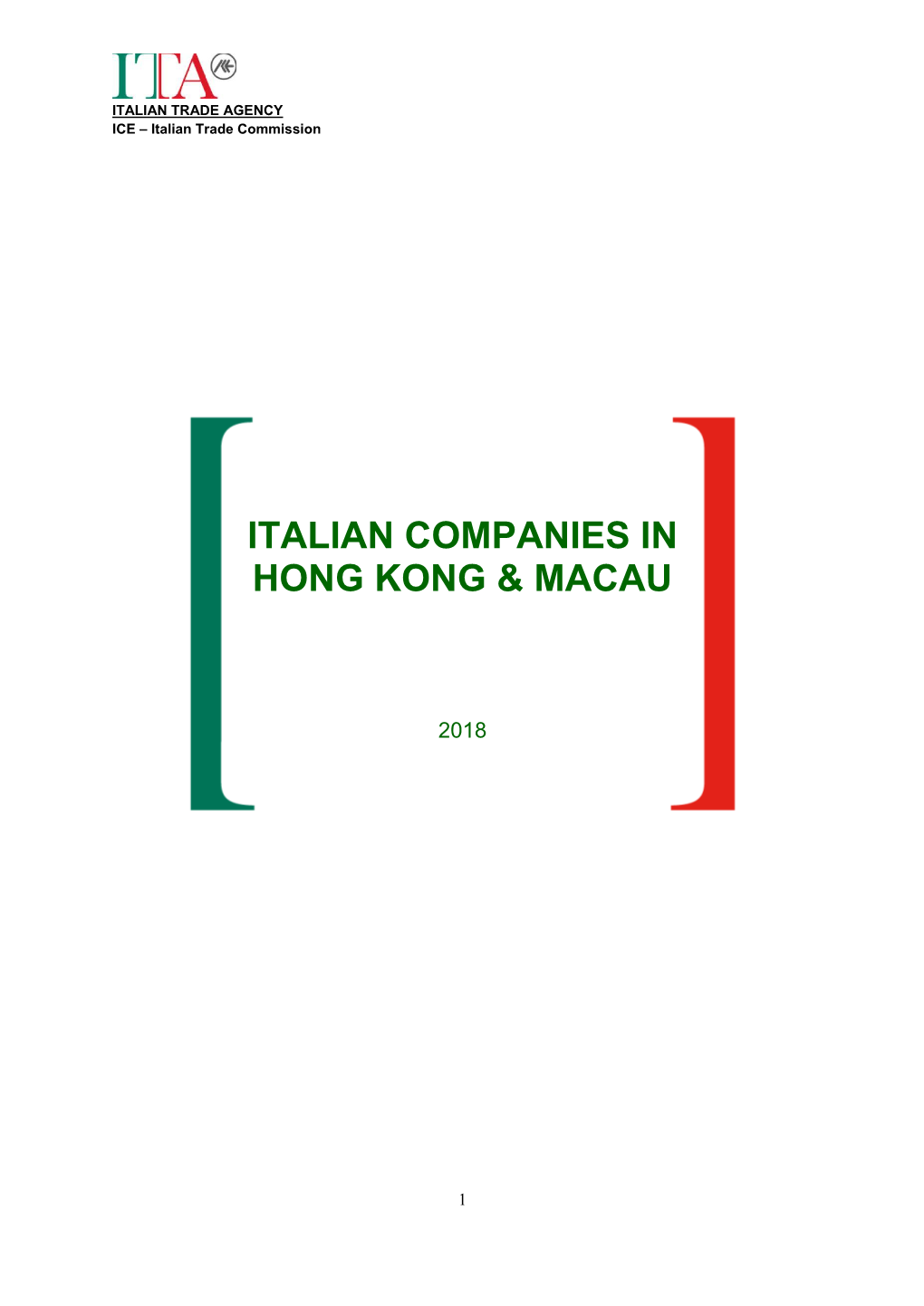 Italian Companies in Hong Kong & Macau