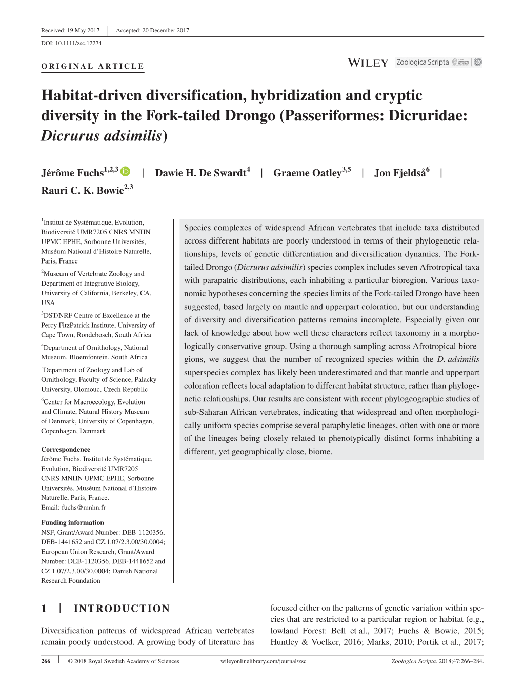 Habitat‐Driven Diversification, Hybridization