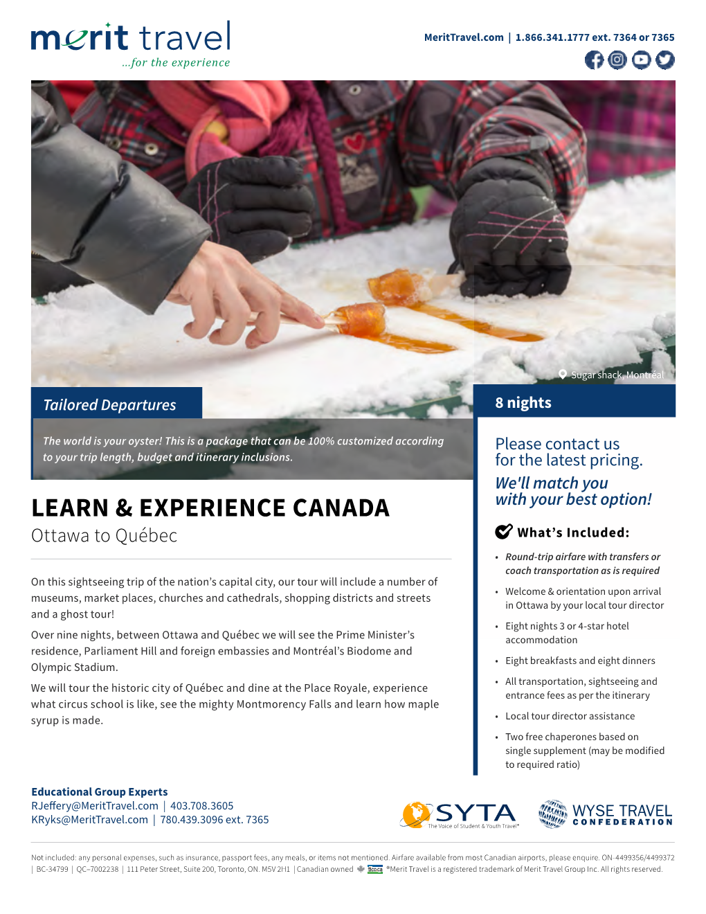 Learn & Experience Canada