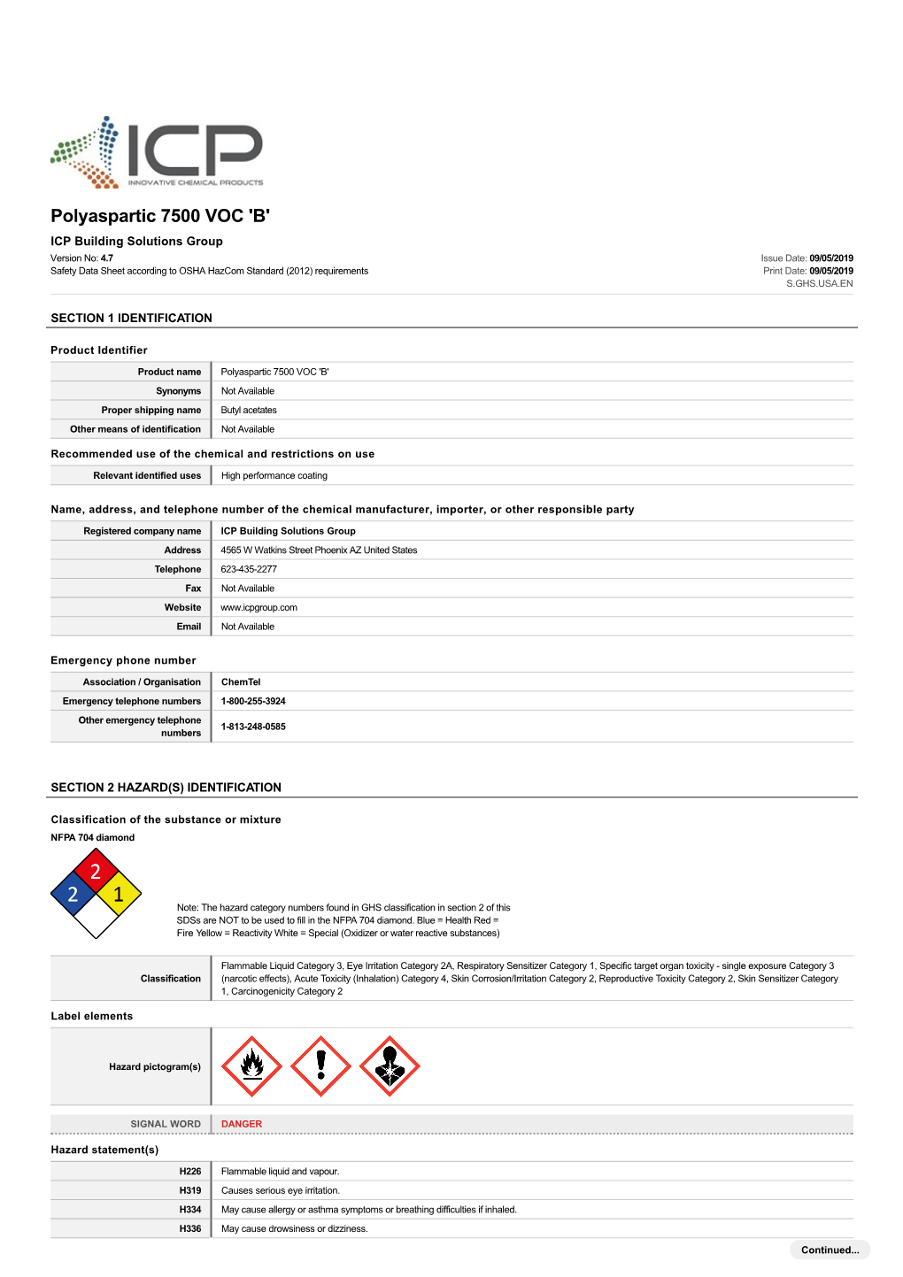 Polyaspartic 7500 VOC