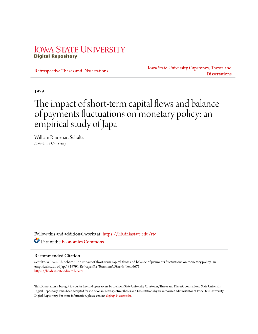 The Impact of Short-Term Capital Flows and Balance of Payments