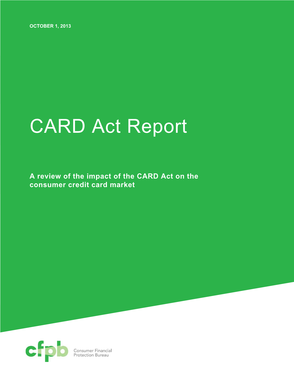 CARD Act Report