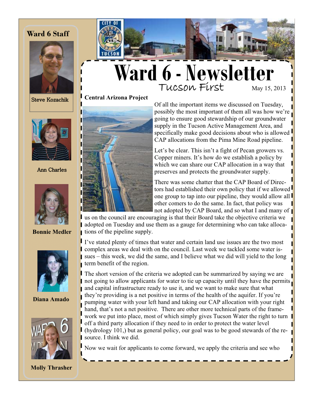 Newsletter 05-15-13