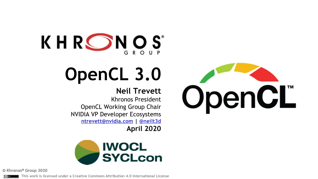 Opencl 3.0 Launch Apr20