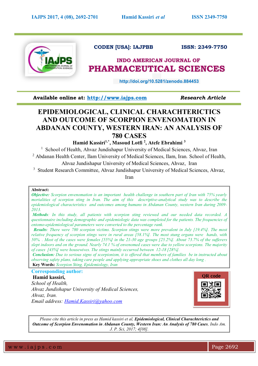 Epidemiological, Clinical Charachterictics and Outcome Of