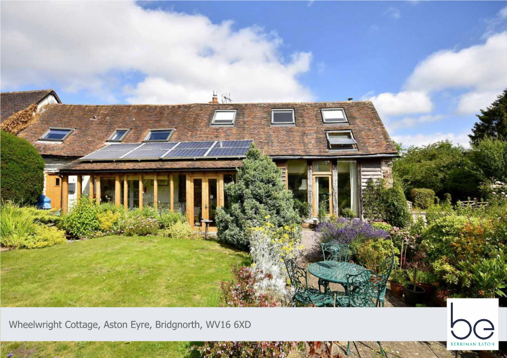 Wheelwright Cottage, Aston Eyre, Bridgnorth, WV16