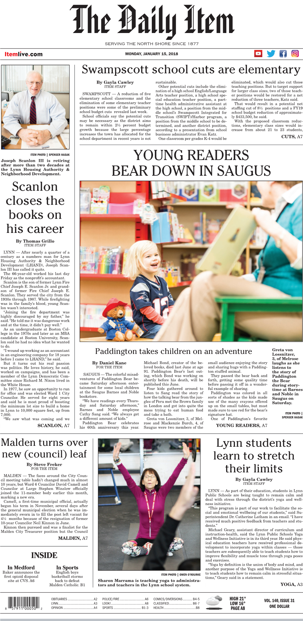 Young Readers Bear Down in Saugus in First in the Primary, He Joe’S Passion for Many Was Defeated in the Final