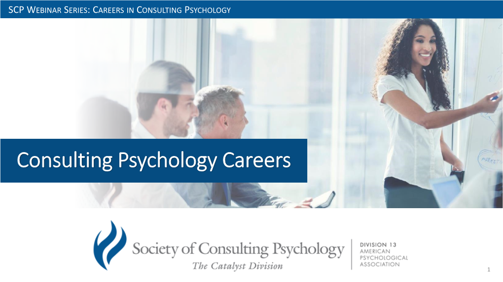 Consulting Psychology Careers
