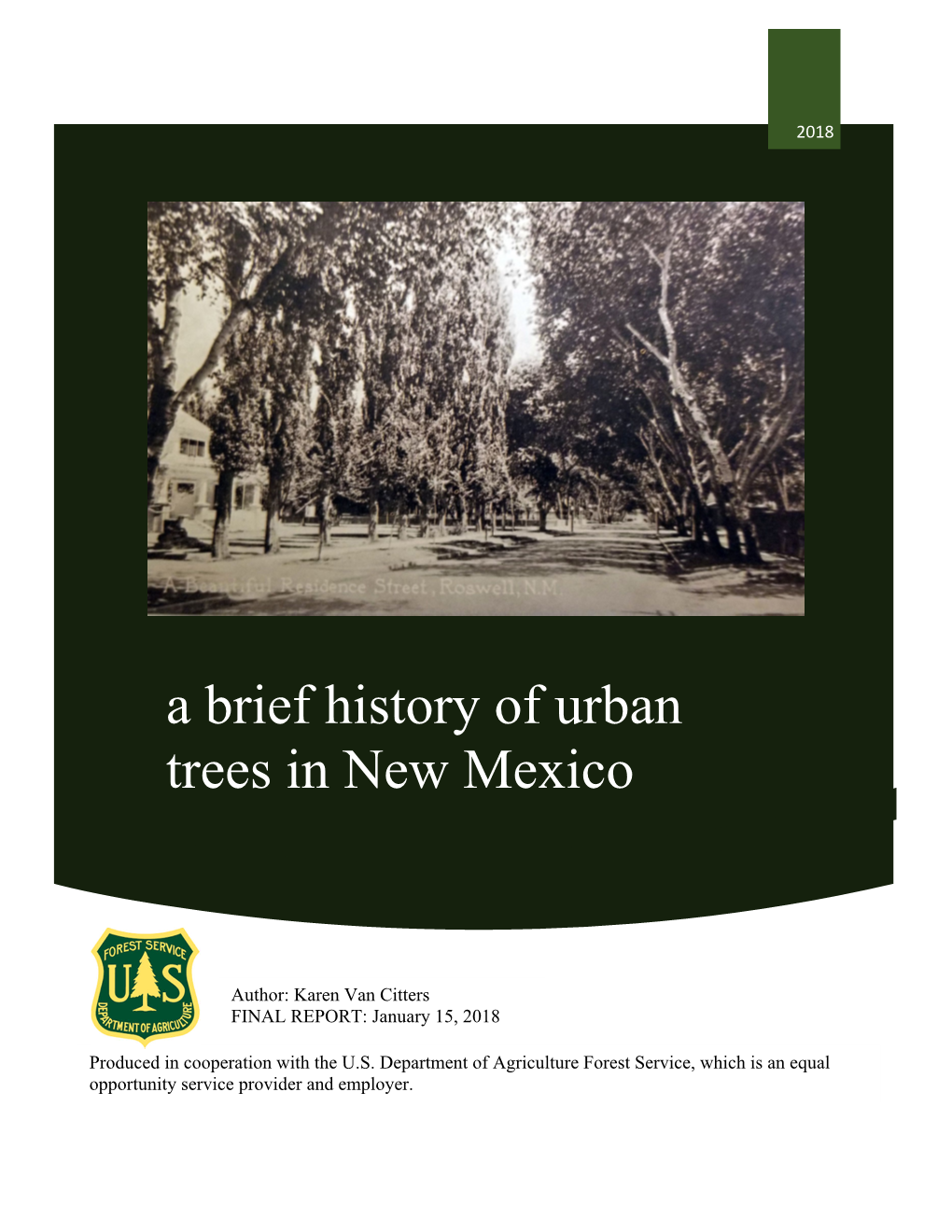 A Brief History of Urban Trees in New Mexico