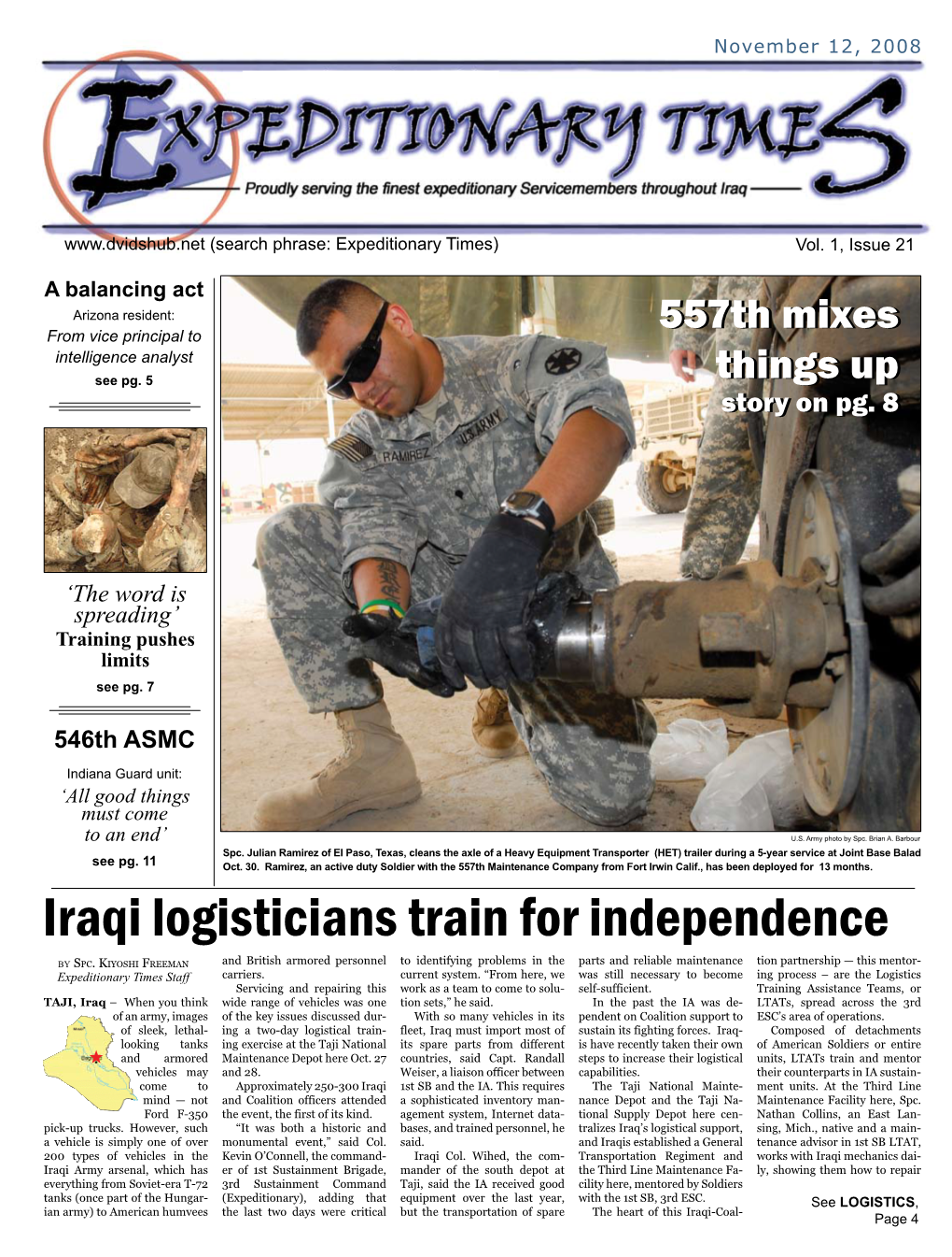 Iraqi Logisticians Train for Independence by Spc