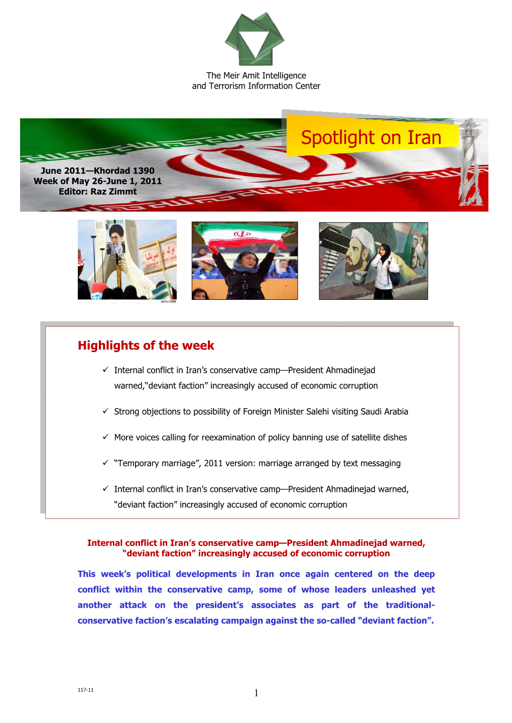 Spotlight on Iran