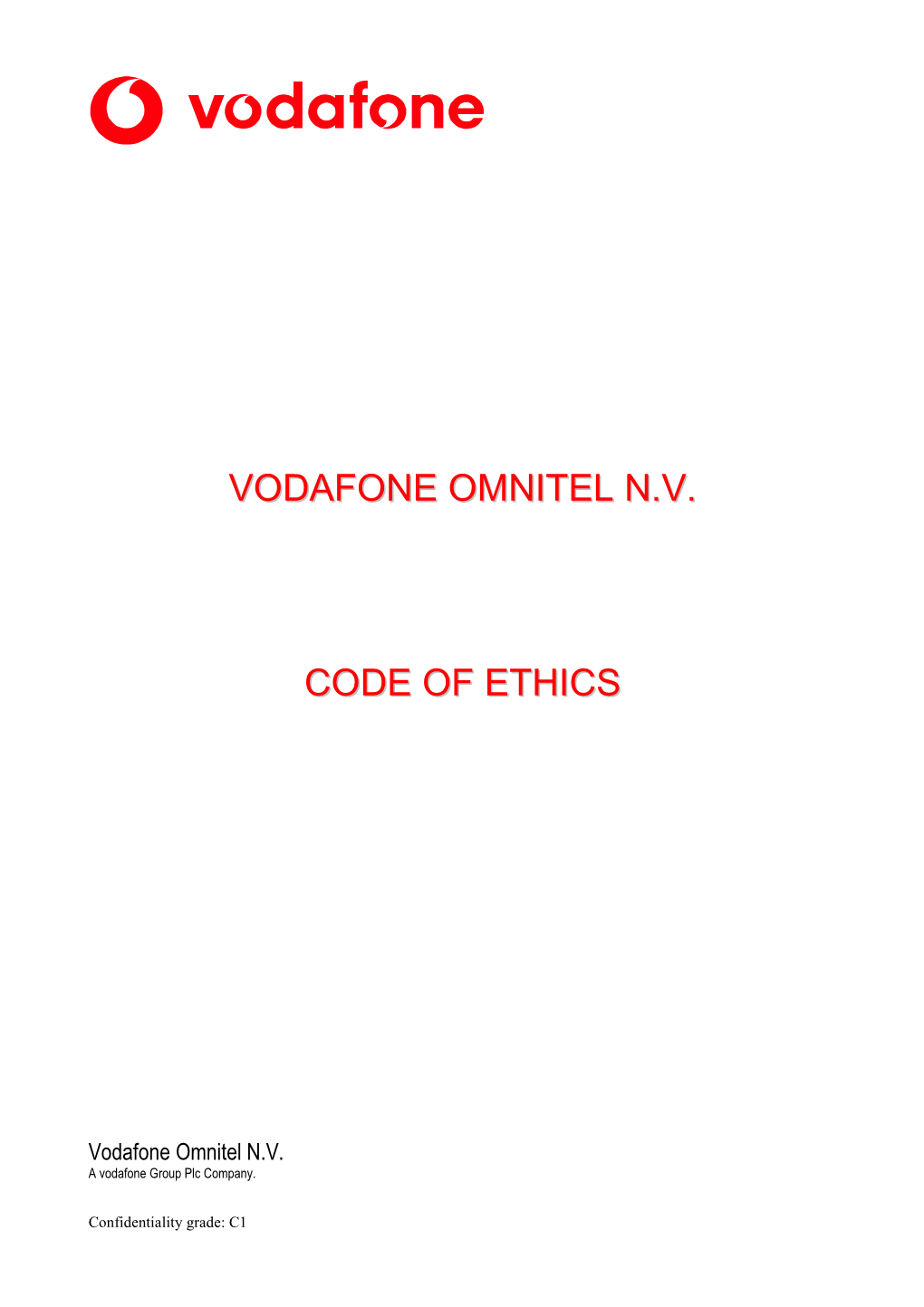 Vodafone Omnitel N.V. Code of Ethics