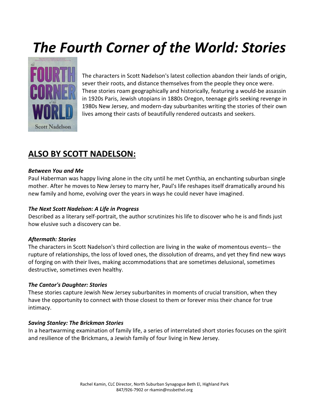 The Fourth Corner of the World: Stories