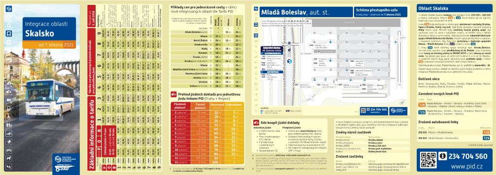 Skalsko Náves Dopravy a MHD Mladá Boleslav (Mimo Systém PID)