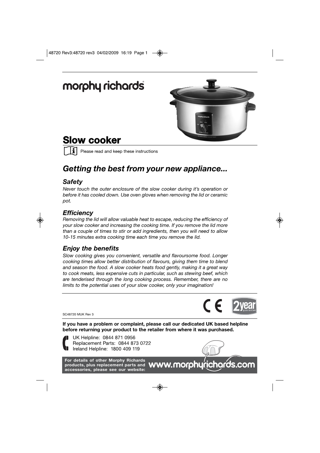 Slow Cooker Please Read and Keep These Instructions