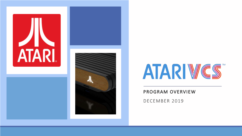 Atari VCS OVERVIEW 12 02 2019 VDEF