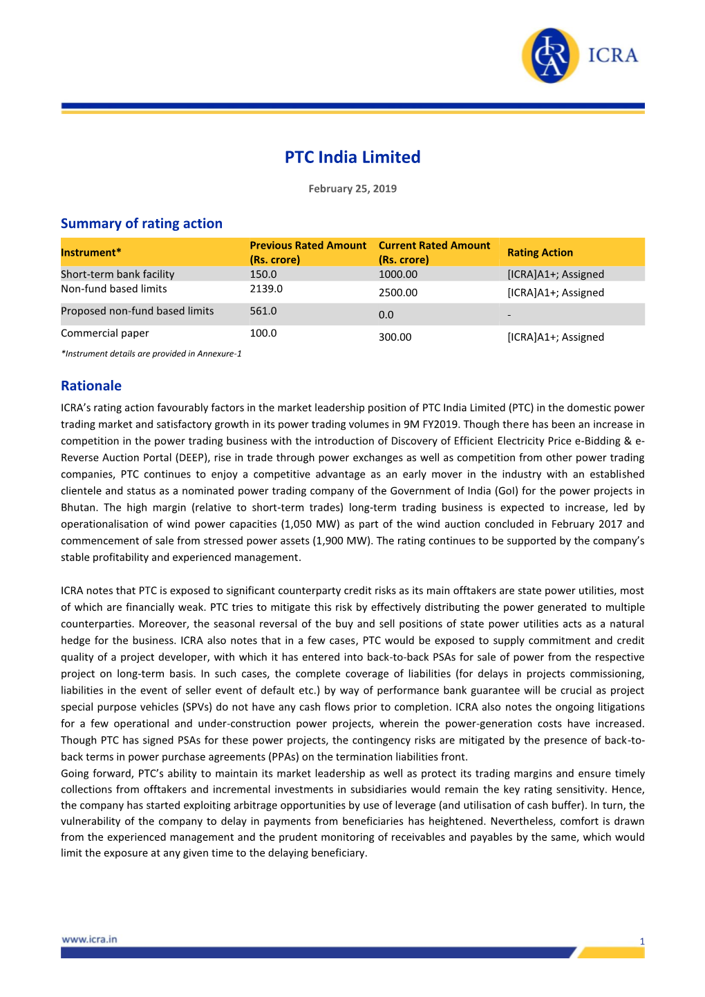 PTC India Limited