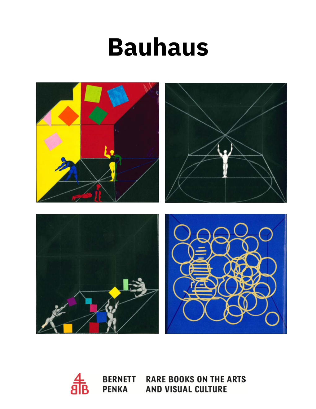 Bauhaus Image on Cover: 3E) Unique Maquette Or Study Used to Reconstruct One of Oskar Schlemmer’S Bauhaus Stage Works