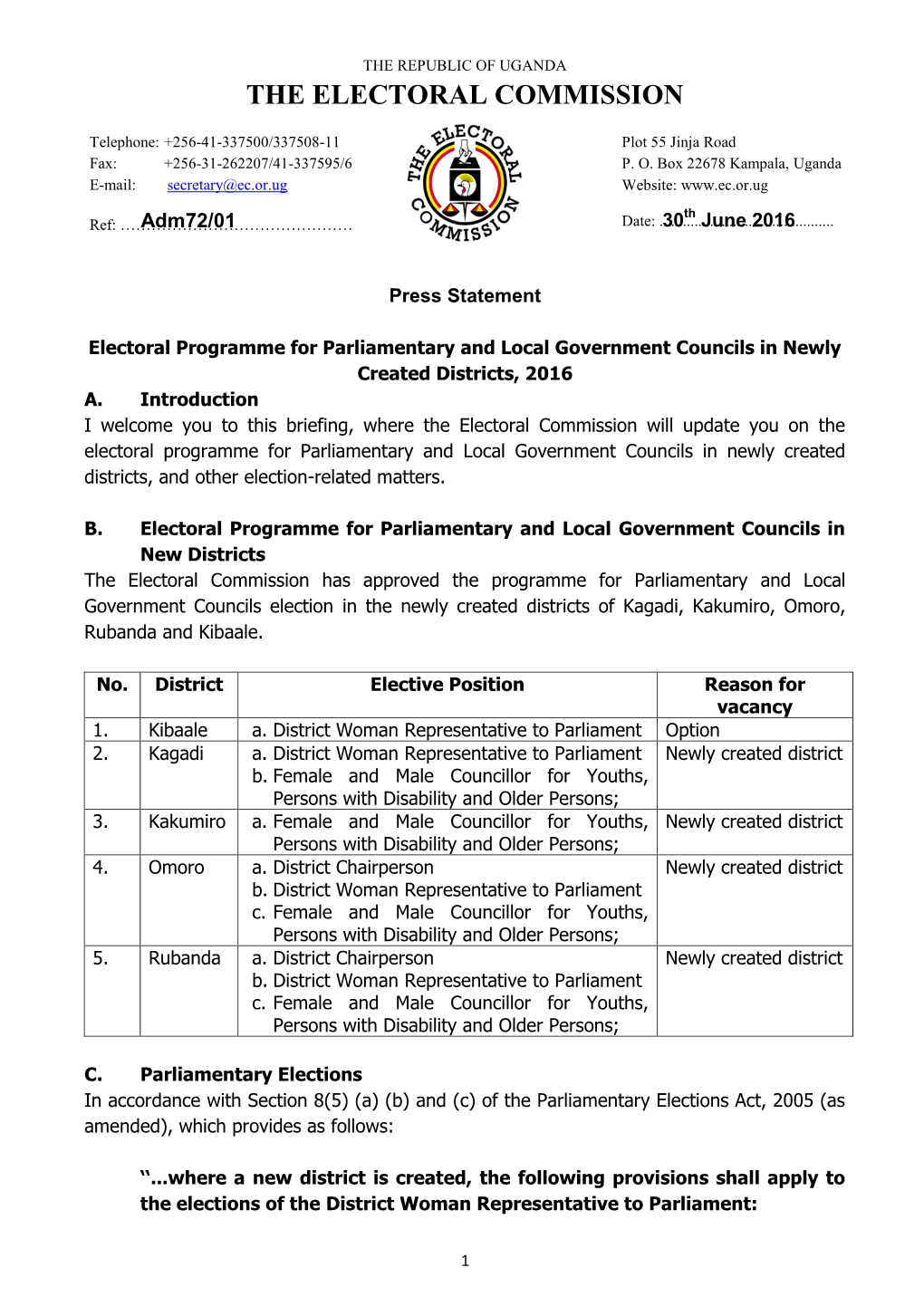 The Electoral Commission