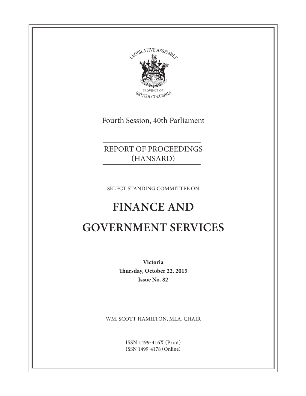 Finance and Government Services