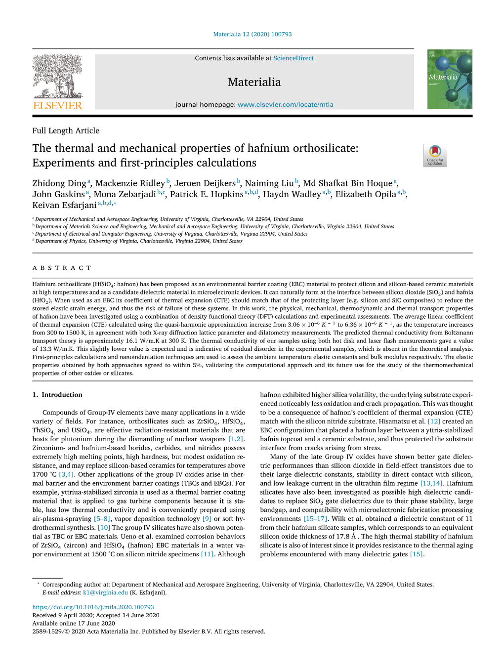 Experiments and First-Principles Calculations