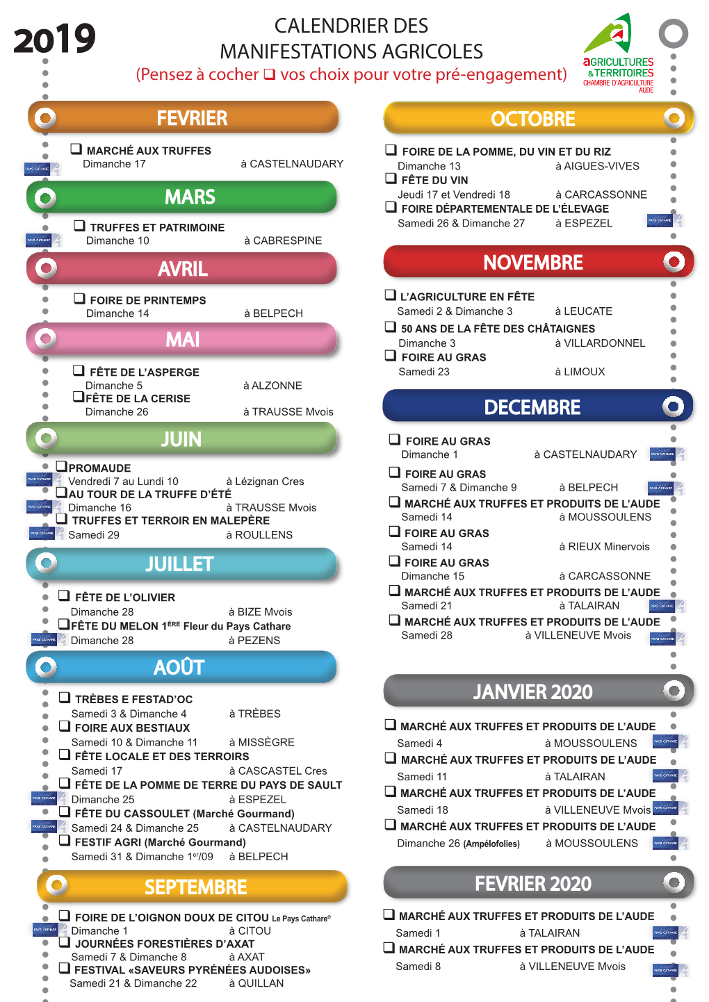 Calendrier Des Manifestations Agricoles