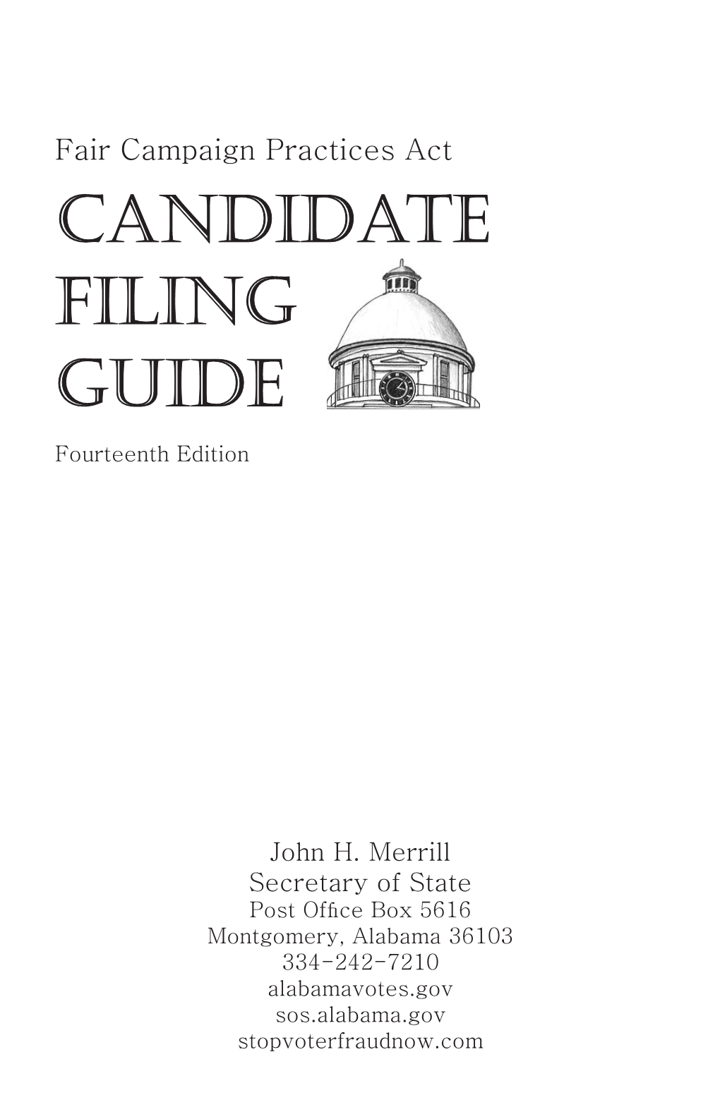 CANDIDATE FILING GUIDE Fourteenth Edition