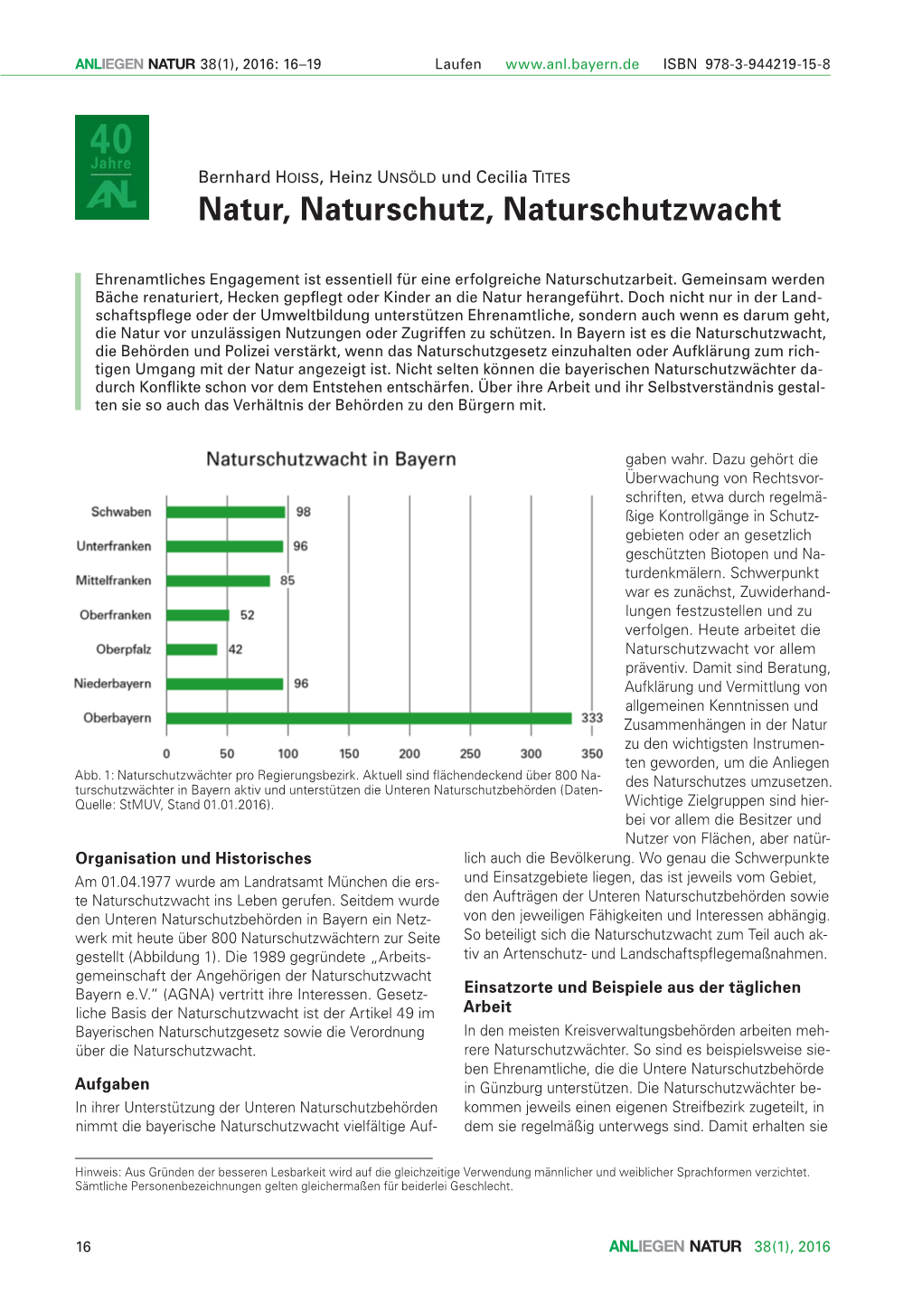 Natur, Naturschutz, Naturschutzwacht